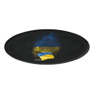 Ukraine flag name tag