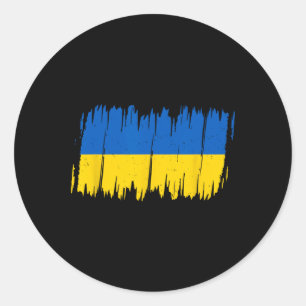 Ukraine Flag National Flag Kiev Ukrainian Kyiv 1 Classic Round Sticker