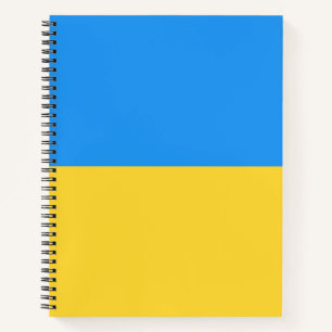 Ukraine flag notebook