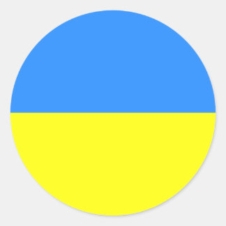 Ukraine, Flag of Ukraine Classic Round Sticker
