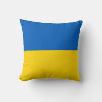 Ukraine Flag on American MoJo Pillow