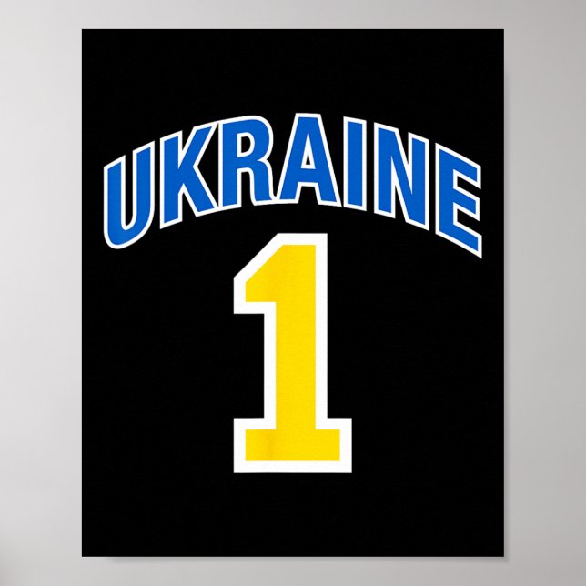 Ukraine Flag One  Poster (Front)