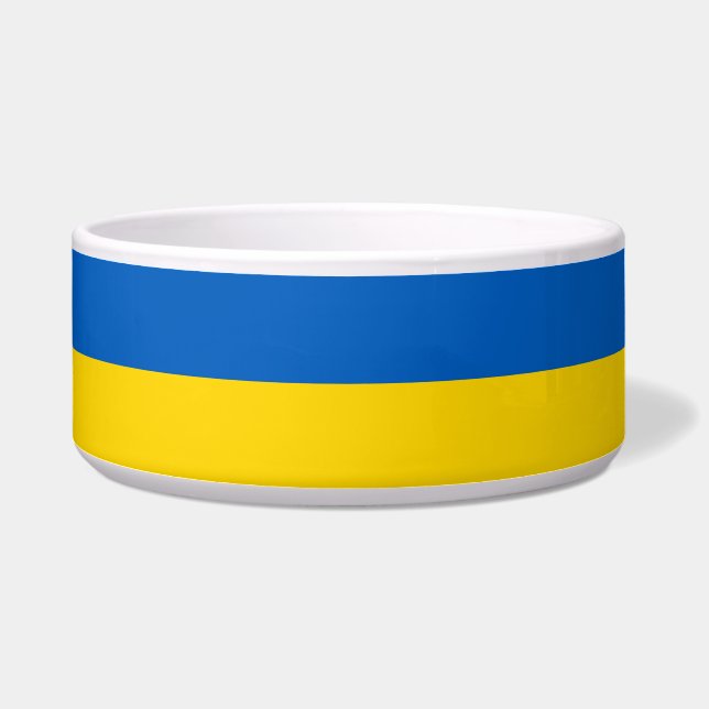 Ukraine Flag Pet Bowl (Left)