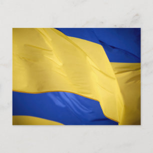 Ukraine Flag Photo Postcard