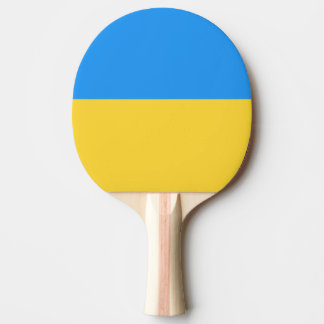 Ukraine flag ping pong paddle