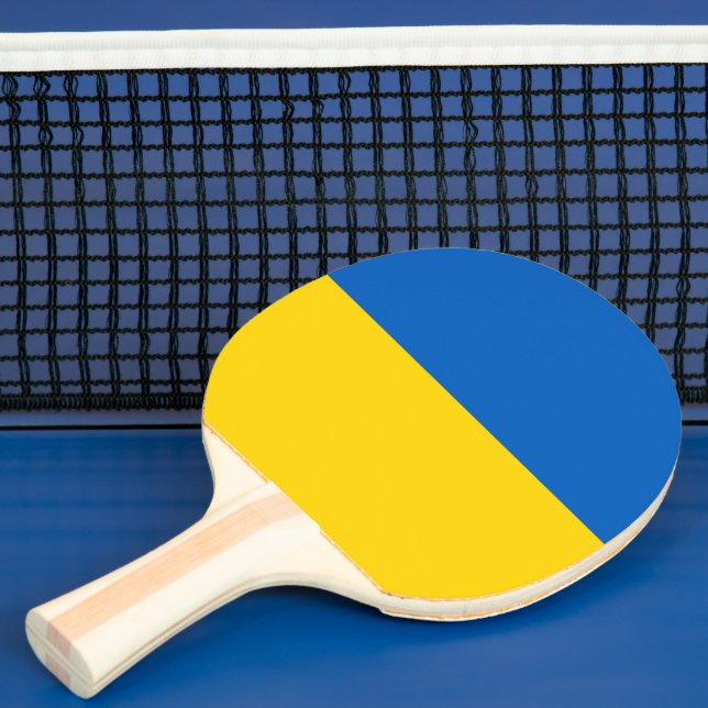 Ukraine flag ping pong paddle (Insitu)