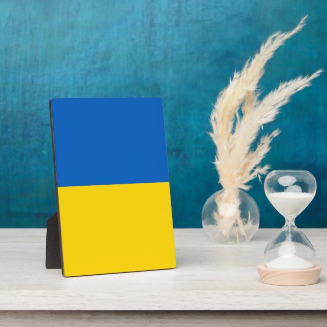 Ukraine flag plaque (Side)