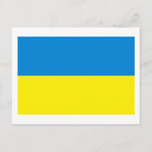 Ukraine Flag Postcard