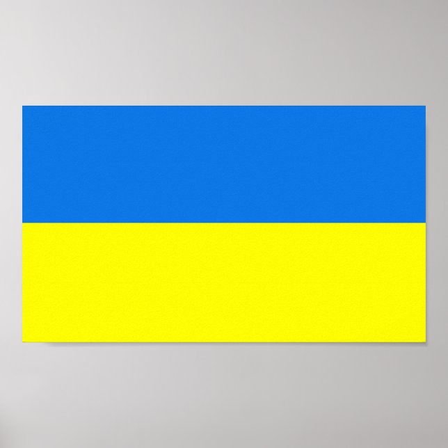 Ukraine Flag Poster (Front)