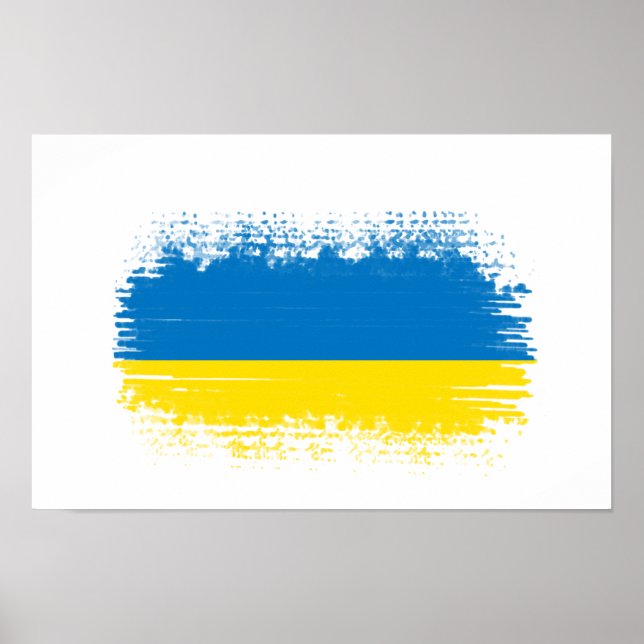 Ukraine flag  poster (Front)