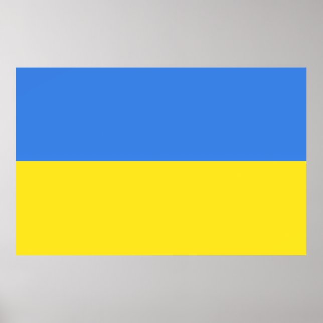 Ukraine Flag Poster Freedom (Front)