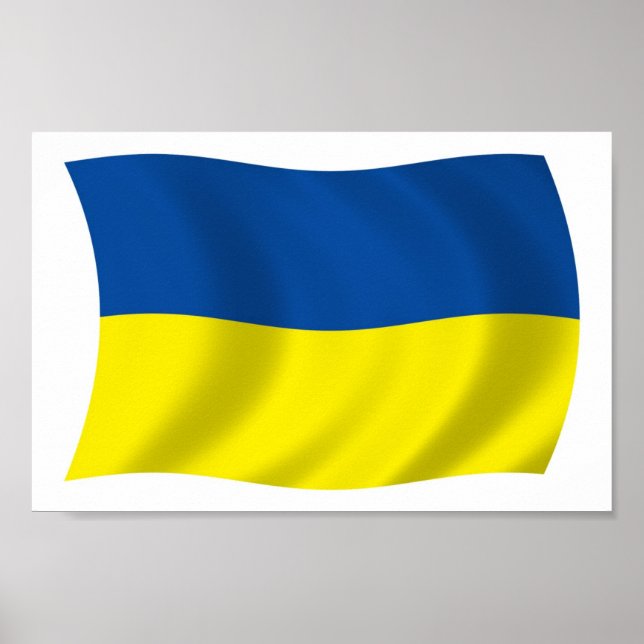 Ukraine Flag Poster Print (Front)