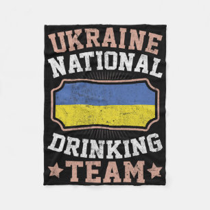 Ukraine Flag Proud Ukrainians Men And Women 1  Fleece Blanket