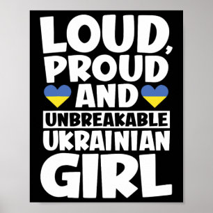 Ukraine Flag Proud Ukrainians Men And Women  Poster