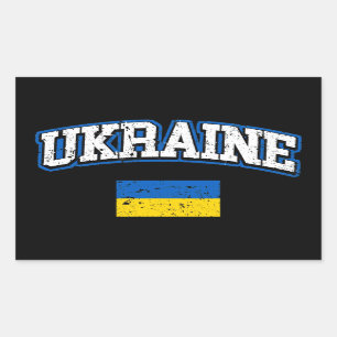 Ukraine Flag Rectangular Sticker