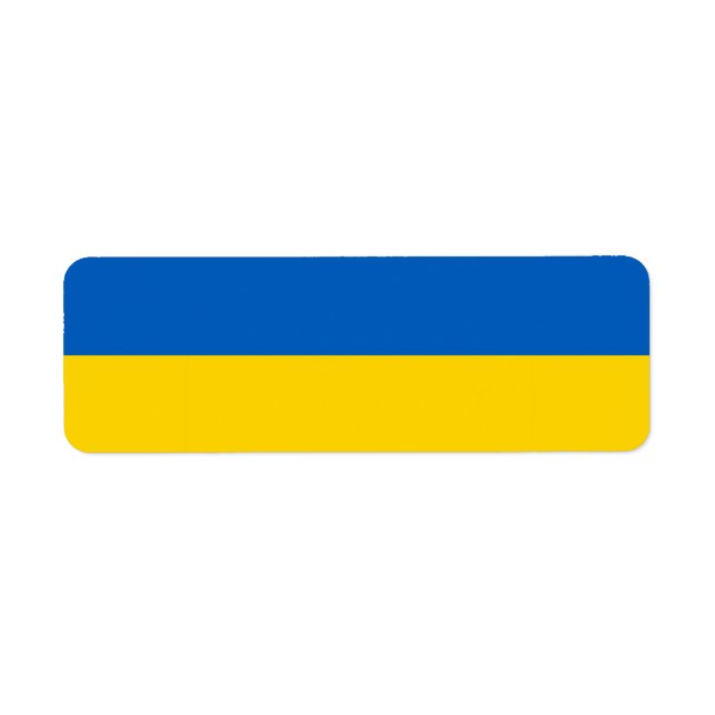 Ukraine flag Return Address Label (Front)