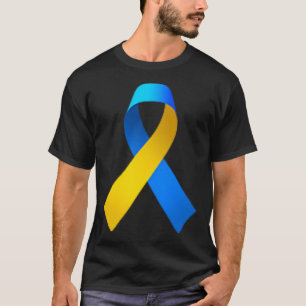 Ukraine Flag Ribbon Ukrainian National Flag Colors T-Shirt