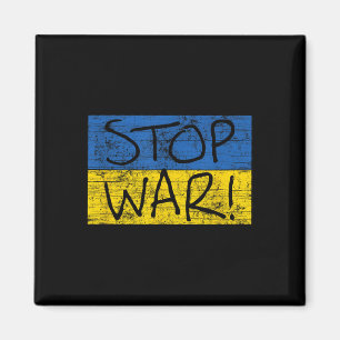 Ukraine Flag Shirt Stop War In The Ukraine Ukraini Magnet