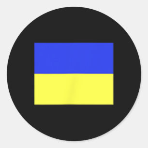 Ukraine Flag Shirt Ukrainian Army Green  Classic Round Sticker
