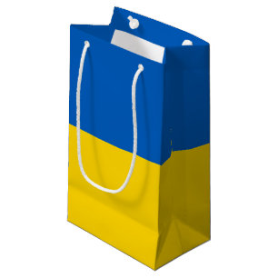 Ukraine flag small gift bag
