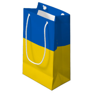 Ukraine flag small gift bag