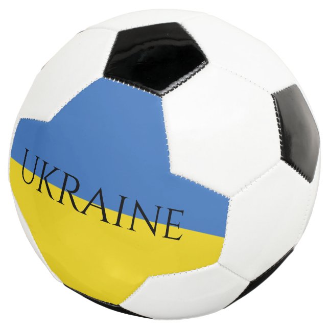 ukraine flag soccer ball (Three Quarter)