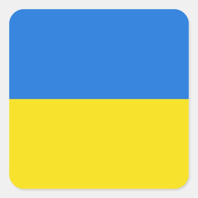 Ukraine Flag Sticker (Front)