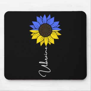 Ukraine Flag Sunflower 1 Mouse Pad