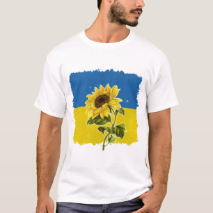 Ukraine Flag Sunflower T-Shirt