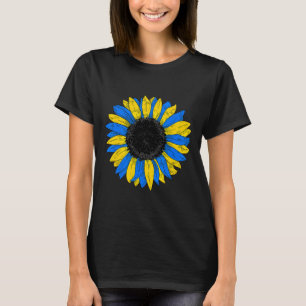Ukraine Flag Sunflower Ukrainian Flag Vintage T-Shirt