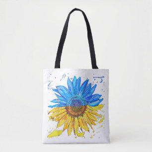 Ukraine Flag Sunflower Vintage Shirt Ukrainian Sup Tote Bag