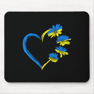 Ukraine Flag Sunflower Vintage Ukrainian Lovers Uk Mouse Pad