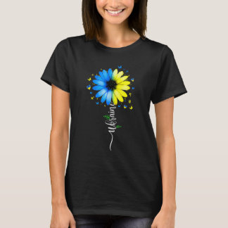 Ukraine Flag Sunflower Vintage Ukrainian Ukraine F T-Shirt