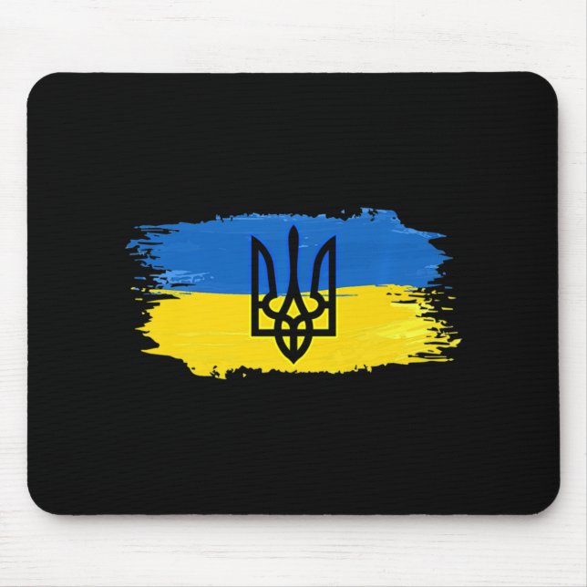 Ukraine Flag Support Love Ukrainian Ukraine Pride  Mouse Pad (Front)