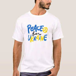 Ukraine Flag Support Ukrainian Pride Peace For Ukr T-Shirt