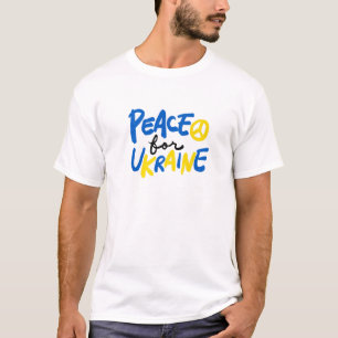 Ukraine Flag Support Ukrainian Pride Peace For Ukr T-Shirt