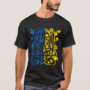 Ukraine Flag Symbol Flora Sunflower Ukrainian Prid T-Shirt