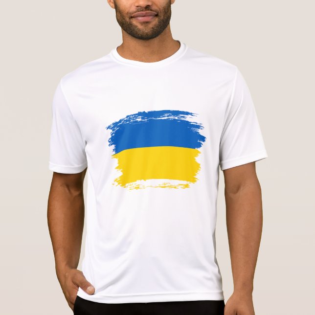 Ukraine flag T-Shirt (Front)
