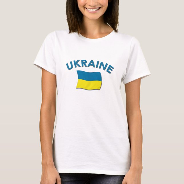 Ukraine Flag T-Shirt (Front)