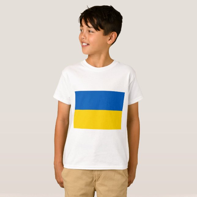 Ukraine Flag T-Shirt (Front Full)