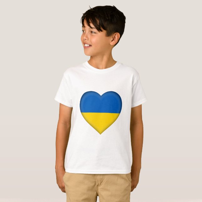 Ukraine Flag T-Shirt (Front Full)