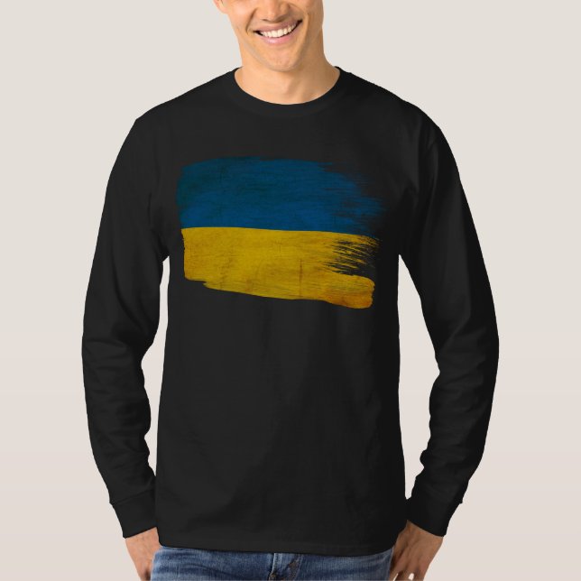 Ukraine Flag T-Shirt (Front)