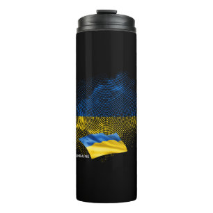 Ukraine flag thermal tumbler