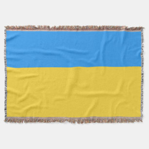 Ukraine flag throw blanket