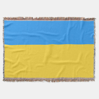 Ukraine flag throw blanket