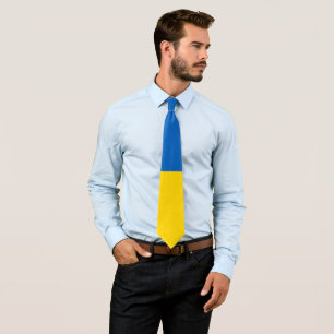 Ukraine flag tie