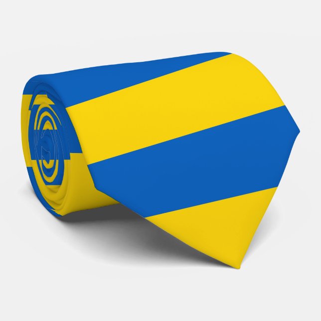 Ukraine flag tie (Rolled)