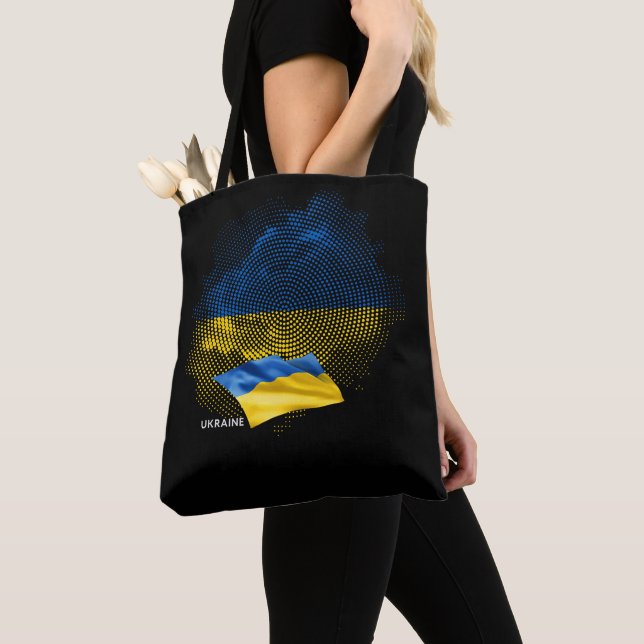 Ukraine flag tote bag (Close Up)