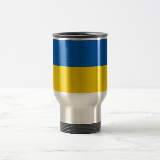 Ukraine Flag Travel Mug (Center)