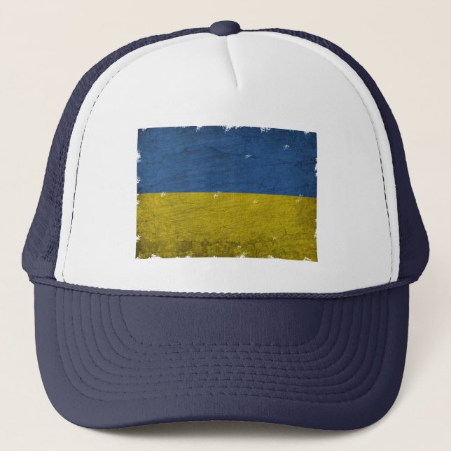 UKRAINE FLAG  TRUCKER HAT (Front)